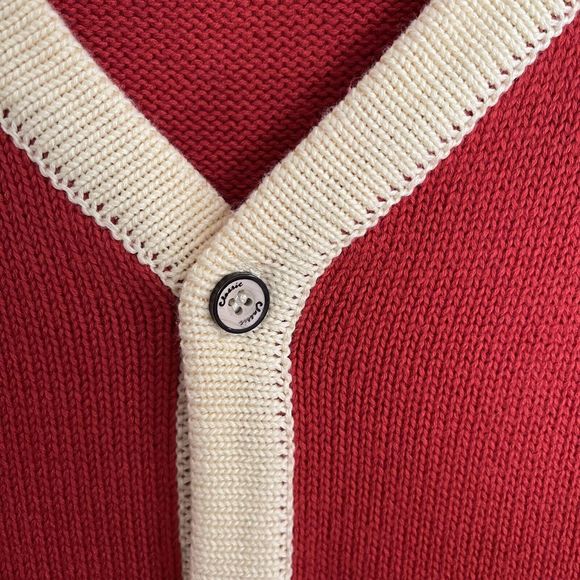 Because Of Them We Can Tuskegee Letterman Cardigan Sweater Burnt Orange Adult S - Picture 2 of 8